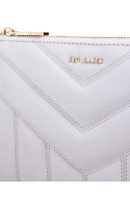 Ted Baker Ayasini Quilted Leather Crossbody Bag In Light Blue ModeSens