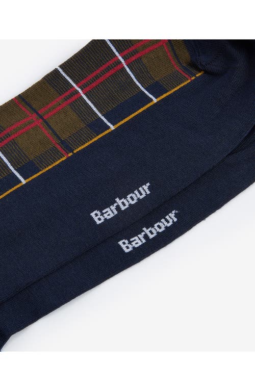 BARBOUR BARBOUR BLYTH PLAID COTTON BLEND SOCKS 