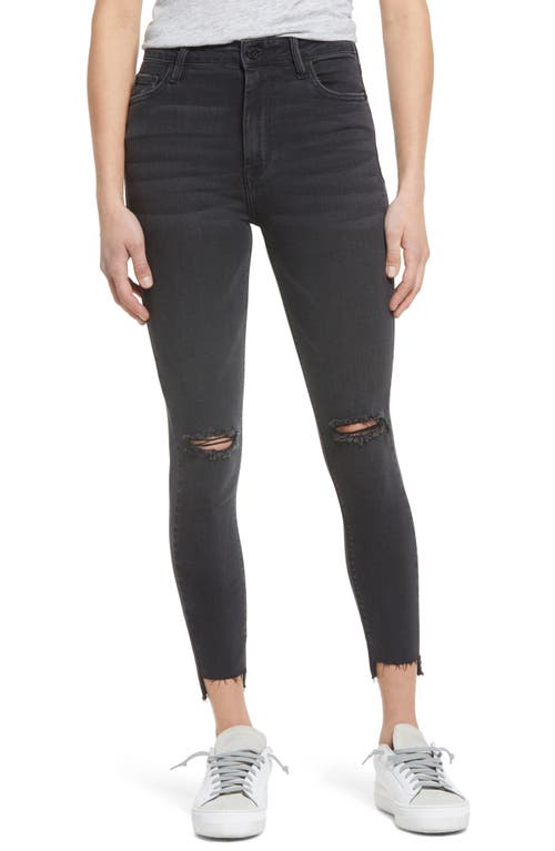 HIDDEN Jeans Ripped High Waist Ankle Skinny Black at Nordstrom,