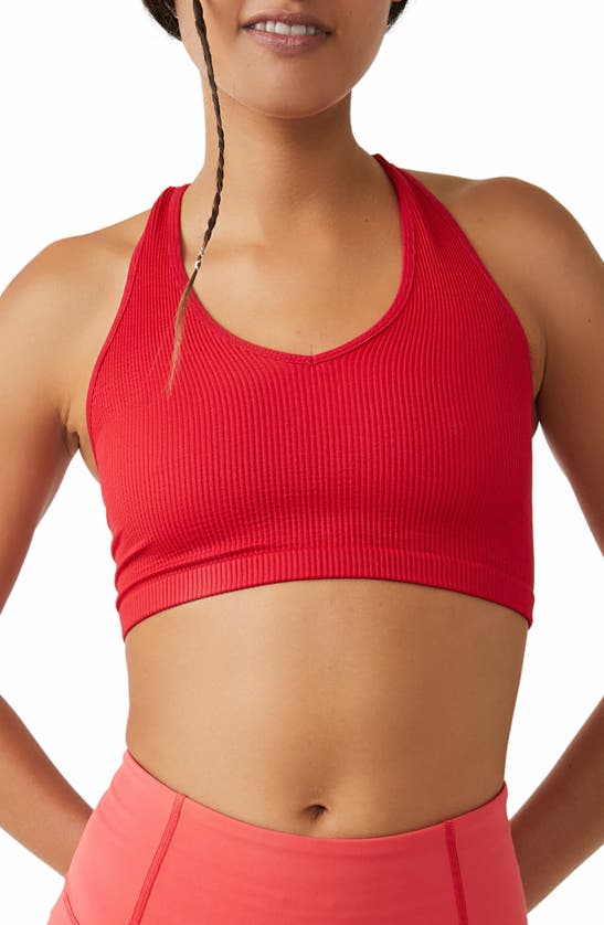 Fp Movement Free Throw Crop Tank In Red Berry