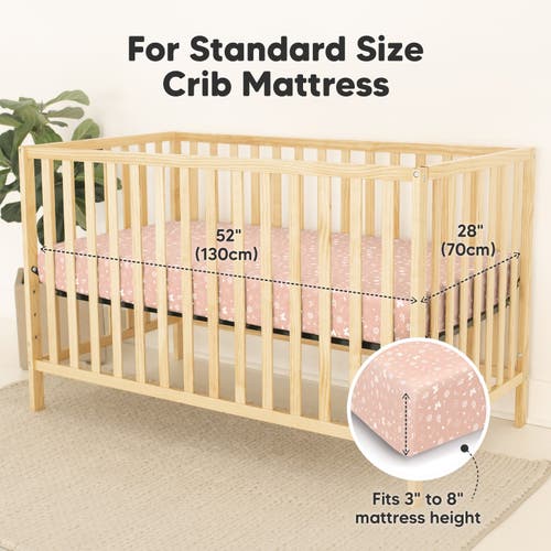 Keababies 2-pack Isla [protect+] Waterproof Crib Sheets In Butterflies