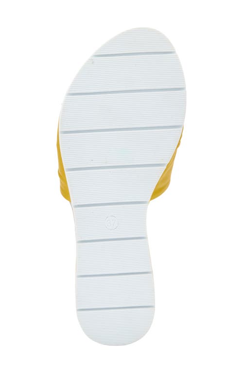 Shop Spring Step Lavona Slide Sandal In Yellow