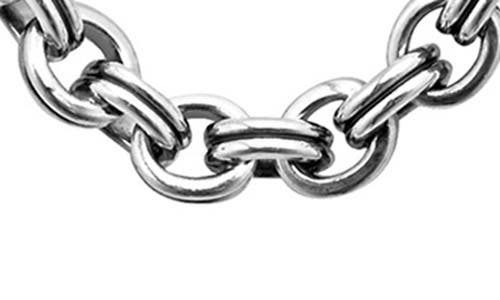 Lagos Men's Sterling Silver Anthem Double Link Caviar Chain Necklace, 20 - Exclusive In Silver