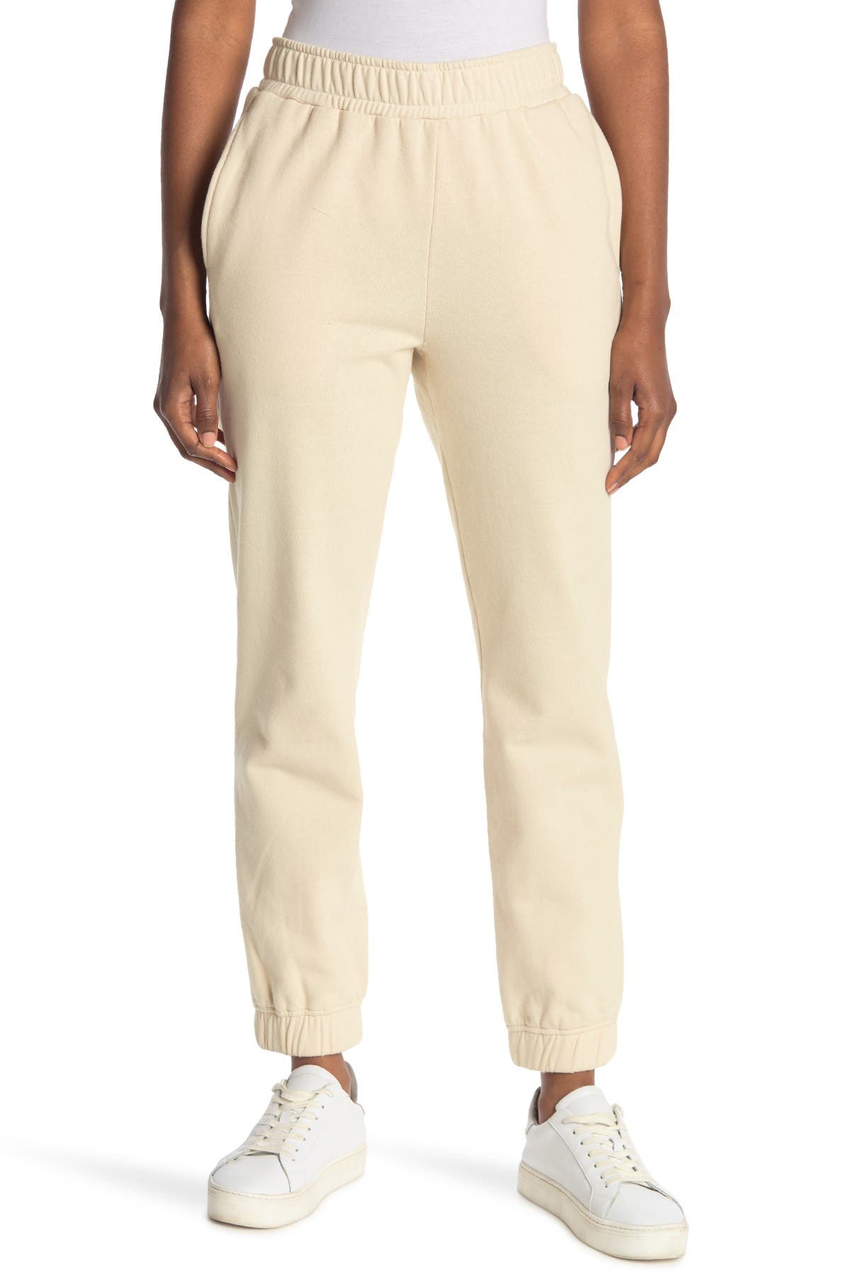 Afrm Tazo Sweatpants In Light Beige2