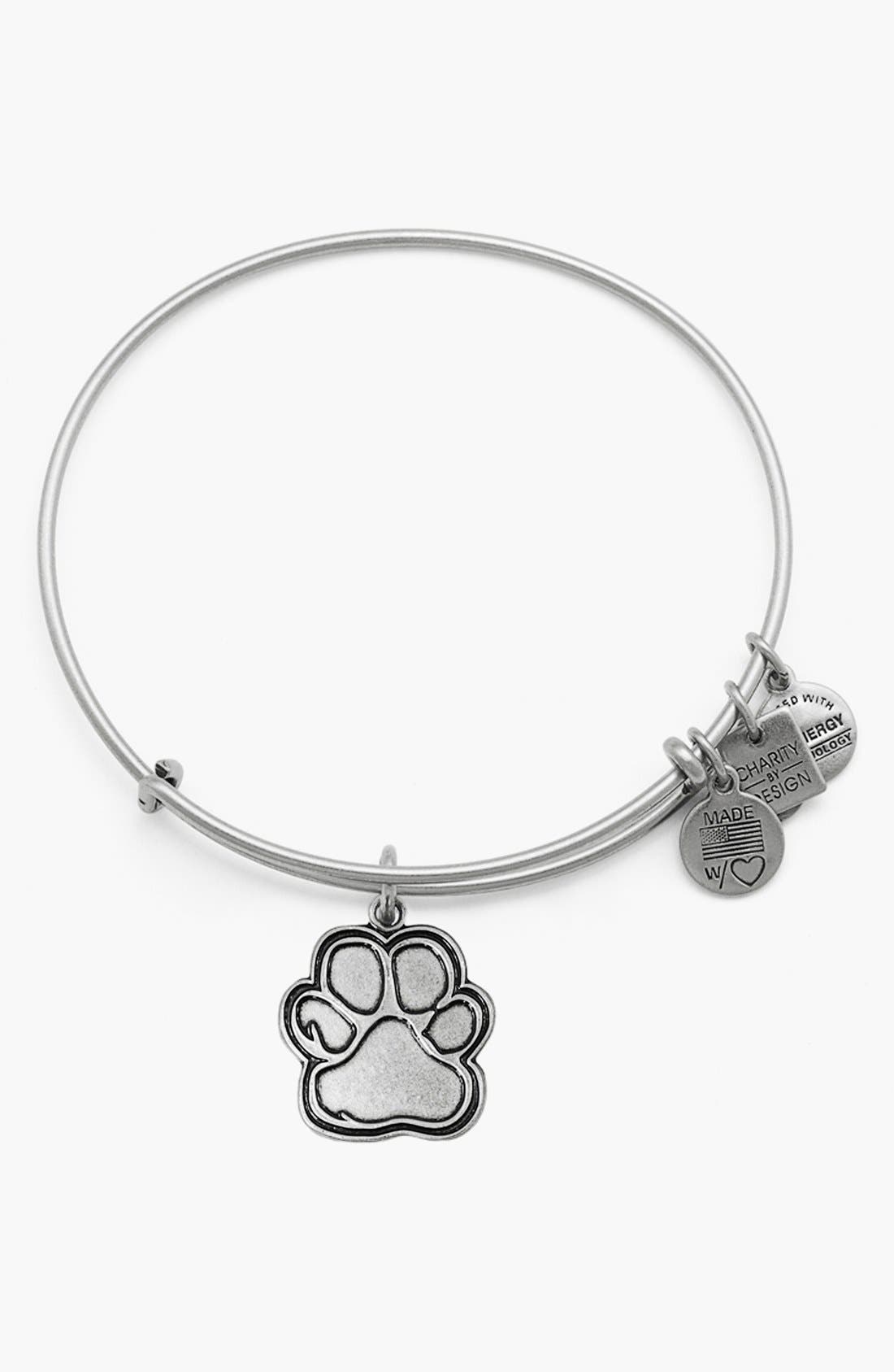 UPC 886787091871 product image for Women's Alex and Ani 'Prints of Love' Expandable Wire Bangle Silver One Size | upcitemdb.com