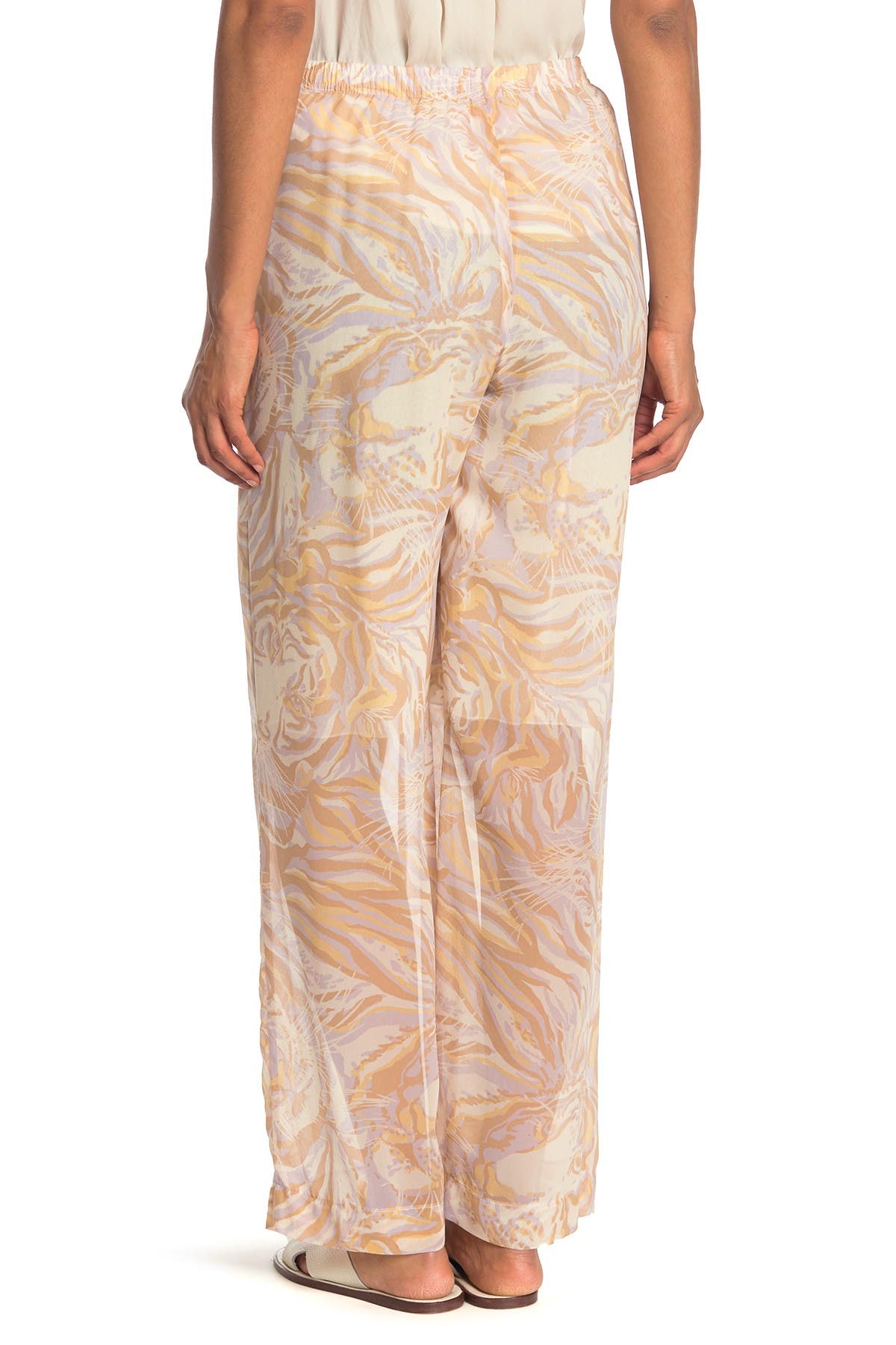 See By Chloé Printed Silk Pants In Multicolor 2