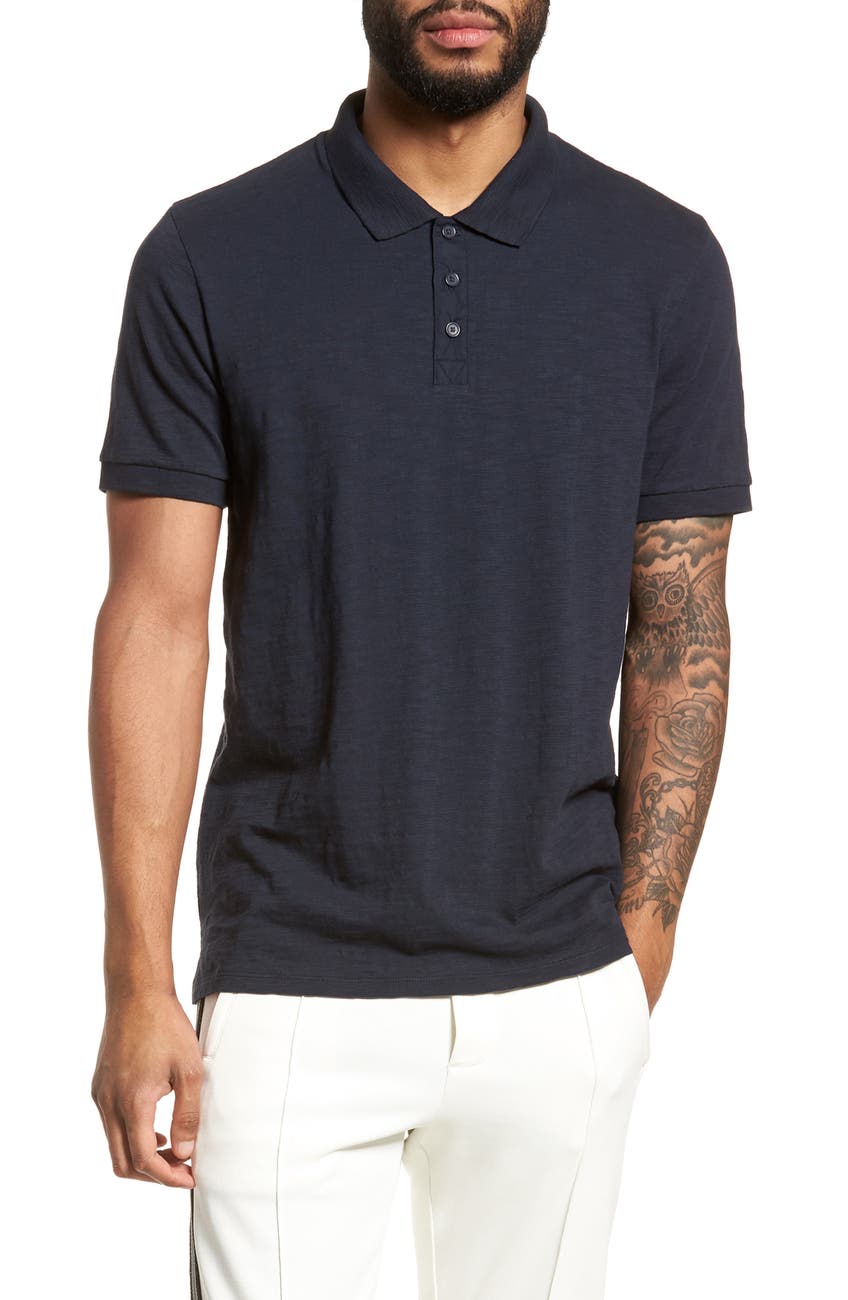 Vince Regular Fit Slub Polo Nordstrom Rack