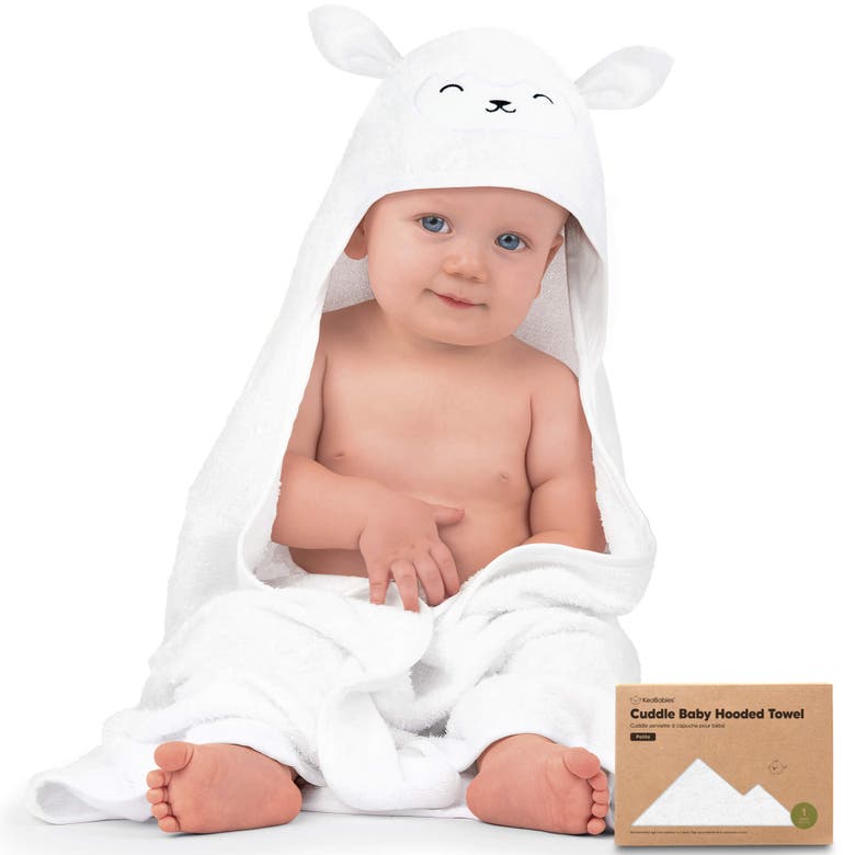 Shop Keababies Cuddle Baby Hooded Towel In Lamb