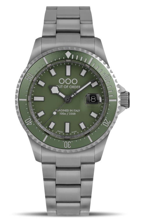 Out Of Order Casanova Bracelet Watch, 44mm In Green