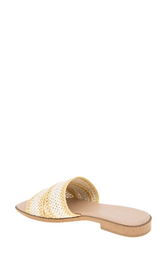 Shop Bcbgeneration Lileen Slide Sandal In Bianca-light Tan