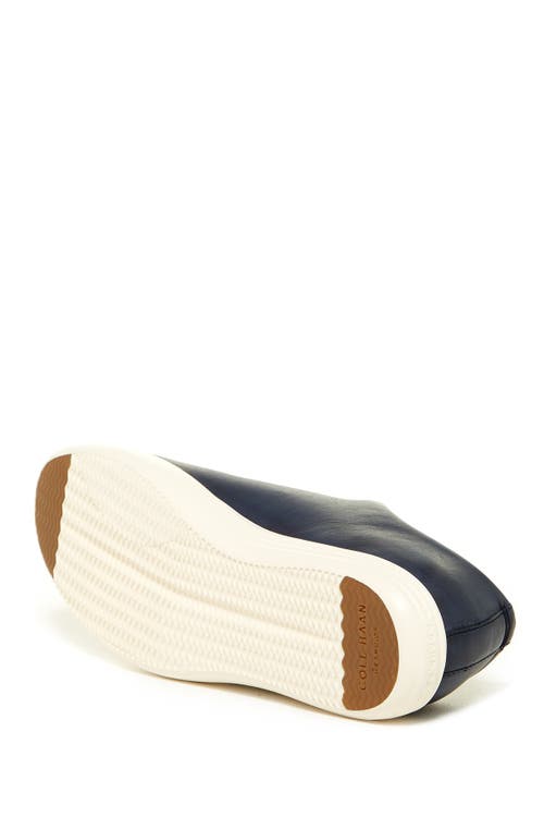Cole Haan Grand Crosscourt Ii Sneaker In Navy Leath