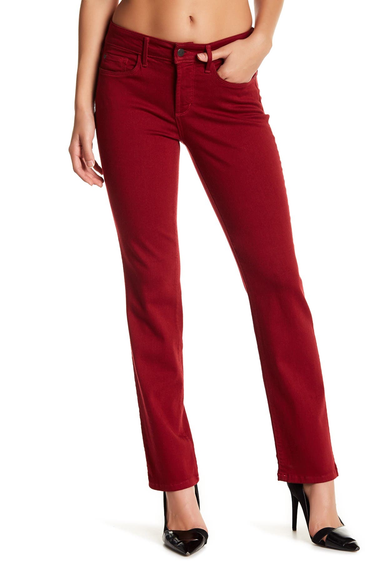 nydj marilyn stretch twill straight leg pants