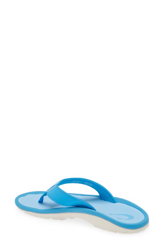 Shop Olukai Ohana Flip Flop In Tropic Blue / Tropic Blue