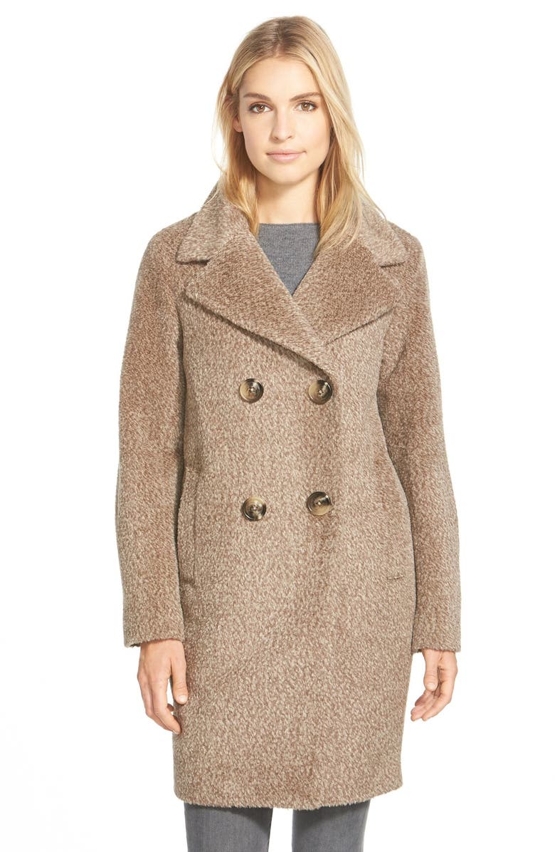 Sofia Cashmere Notch Collar Wool & Alpaca Bouclé Coat | Nordstrom