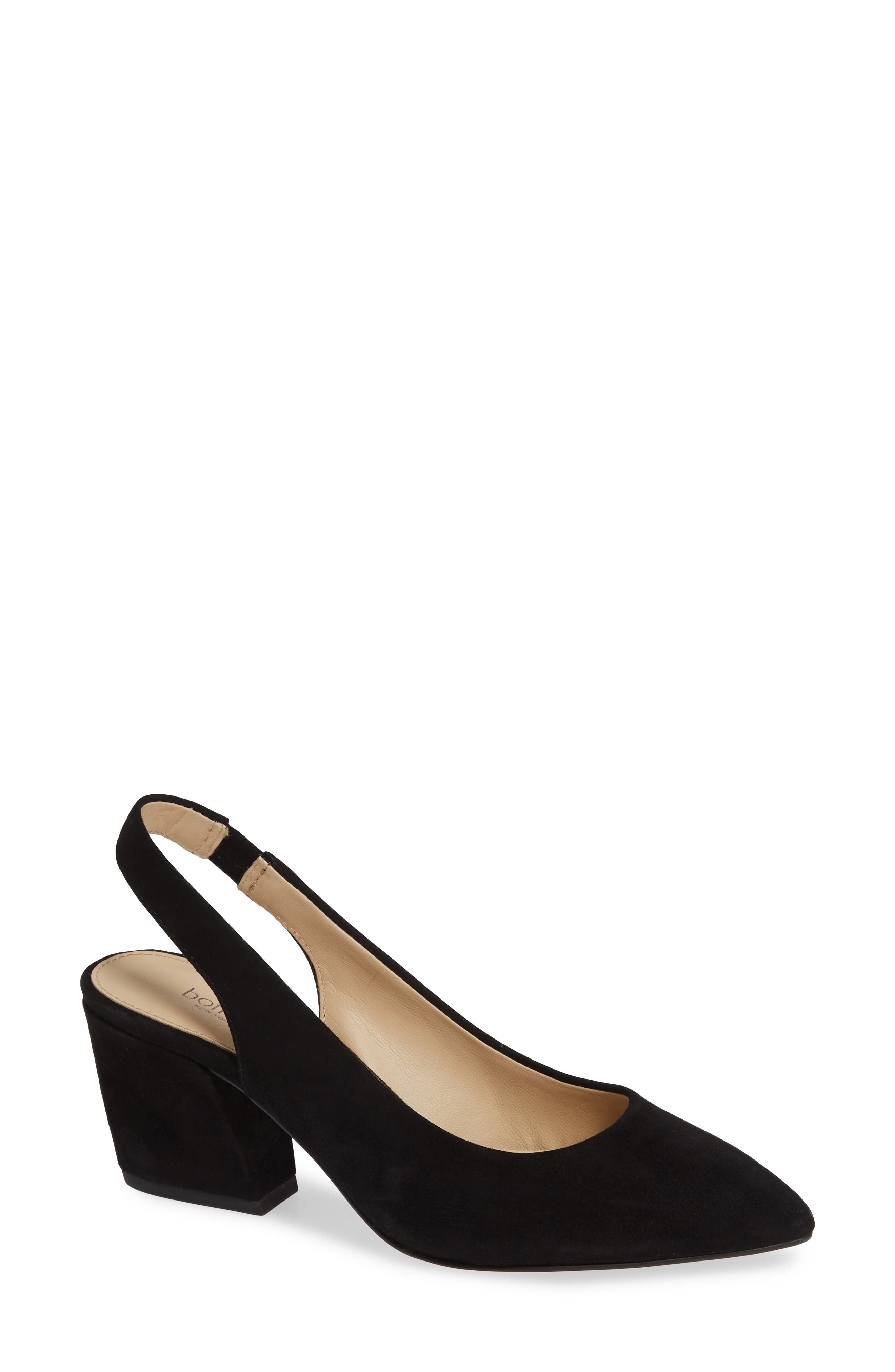 closed toe heels with strap