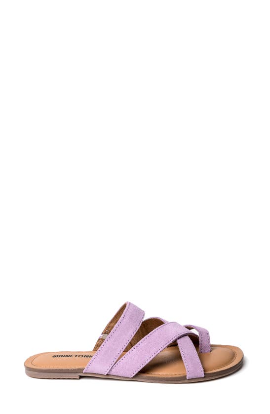 Shop Minnetonka Faribee Strappy Sandal In Orchid