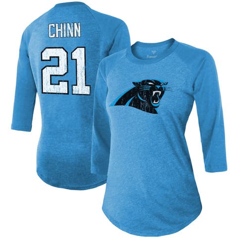 Lids Carolina Panthers Nike Women's Football Pride Raglan 3/4-Sleeve T-Shirt  - Blue/Heather Black