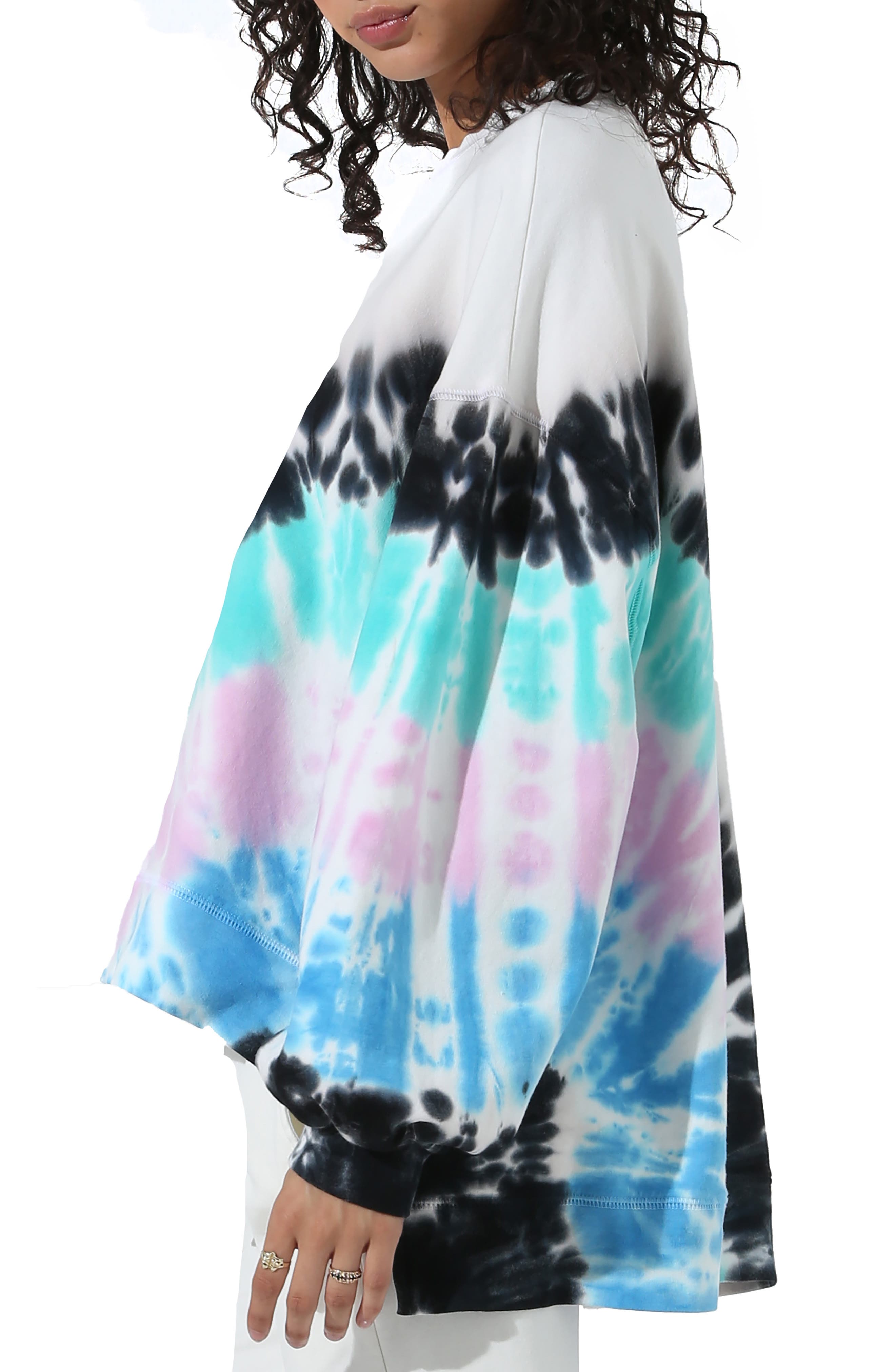 electric & rose neil tie dye sweatshirt