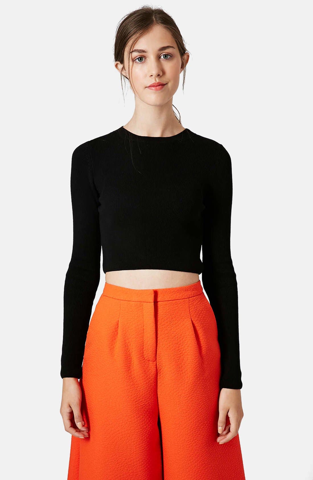 Ribbed Crop Sweater Nordstrom