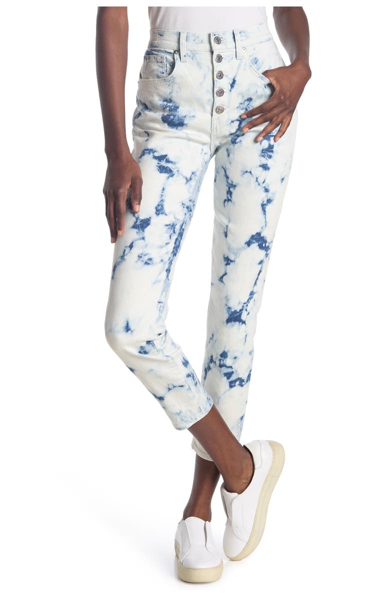 VERONICA BEARD Debbie High Rise Tie Dye Jeans, Main, color, TIE DYE