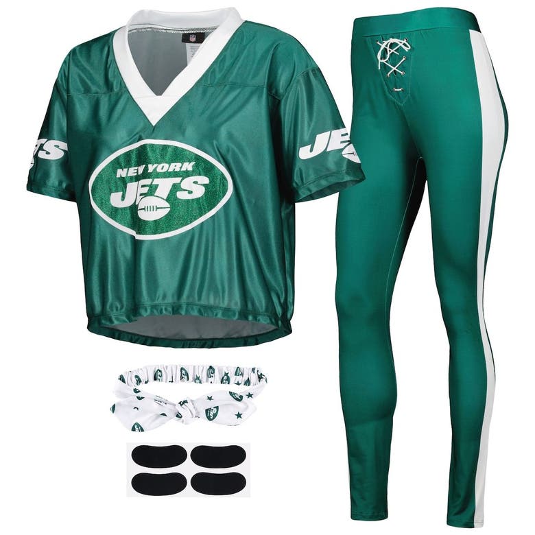 JERRY LEIGH GREEN NEW YORK JETS GAME DAY COSTUME SLEEP SET 