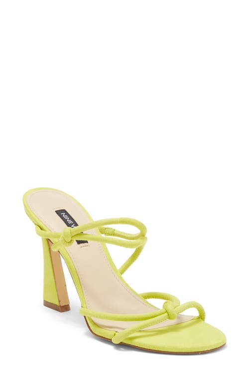 Nine West Kims Strappy Sandal in Yellow at Nordstrom, Size 5.5