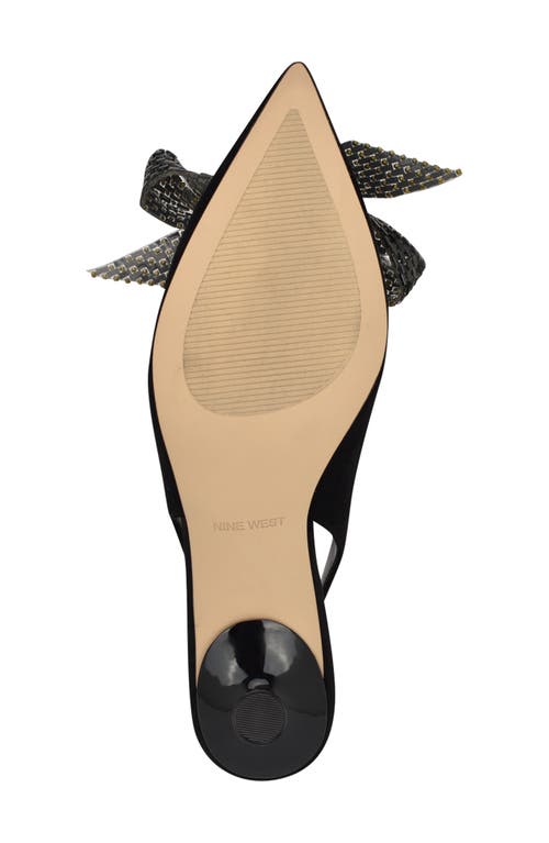 Shop Nine West Rills Pointed Toe Slingback Pump In Black