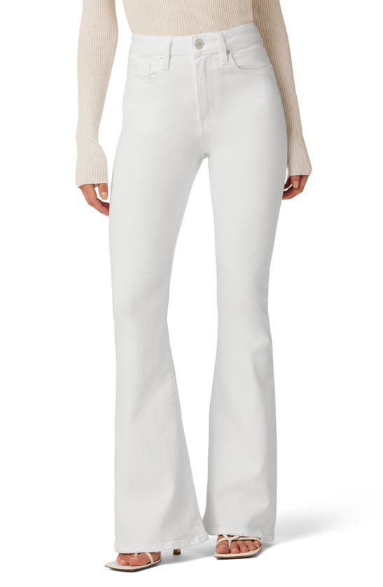 Hudson Jeans Holly Snow Angel High Rise Flare Bootcut Jean In White