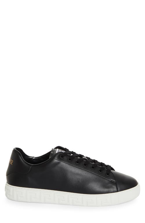 Versace Greek Sneaker In Black