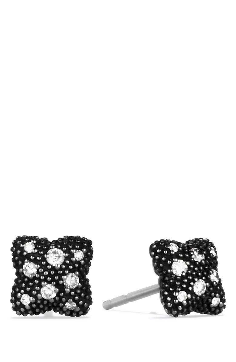 David Yurman Midnight Melange Quatrefoil Earrings With Diamonds Nordstrom