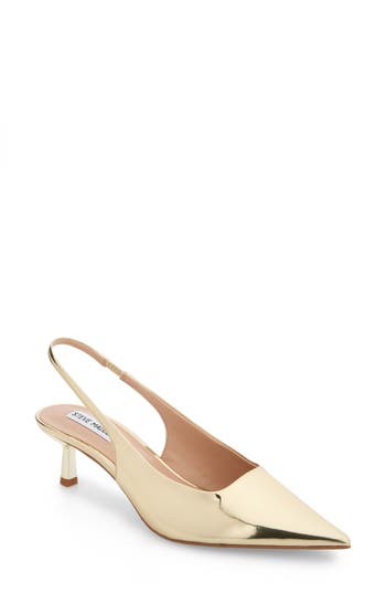 Steve Madden Aliz Slingback Pump In Gold