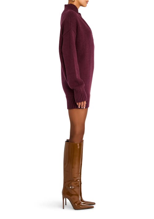 Shop Ser.o.ya Dessa Chunky Knit Sweater In Merlot