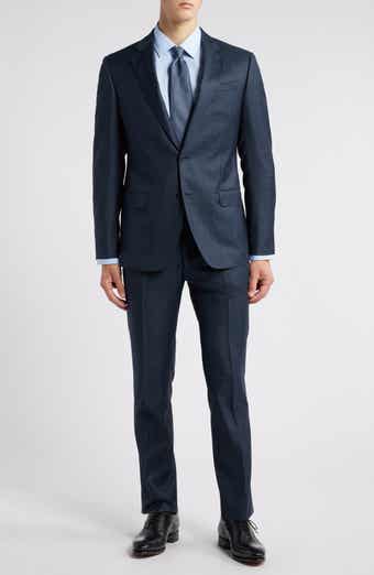 Emporio Armani Trim Fit Solid Wool Suit Nordstrom