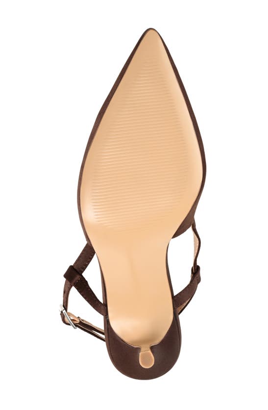 Shop Journee Collection Knightly Pointed Toe Slingback Pump In Brown