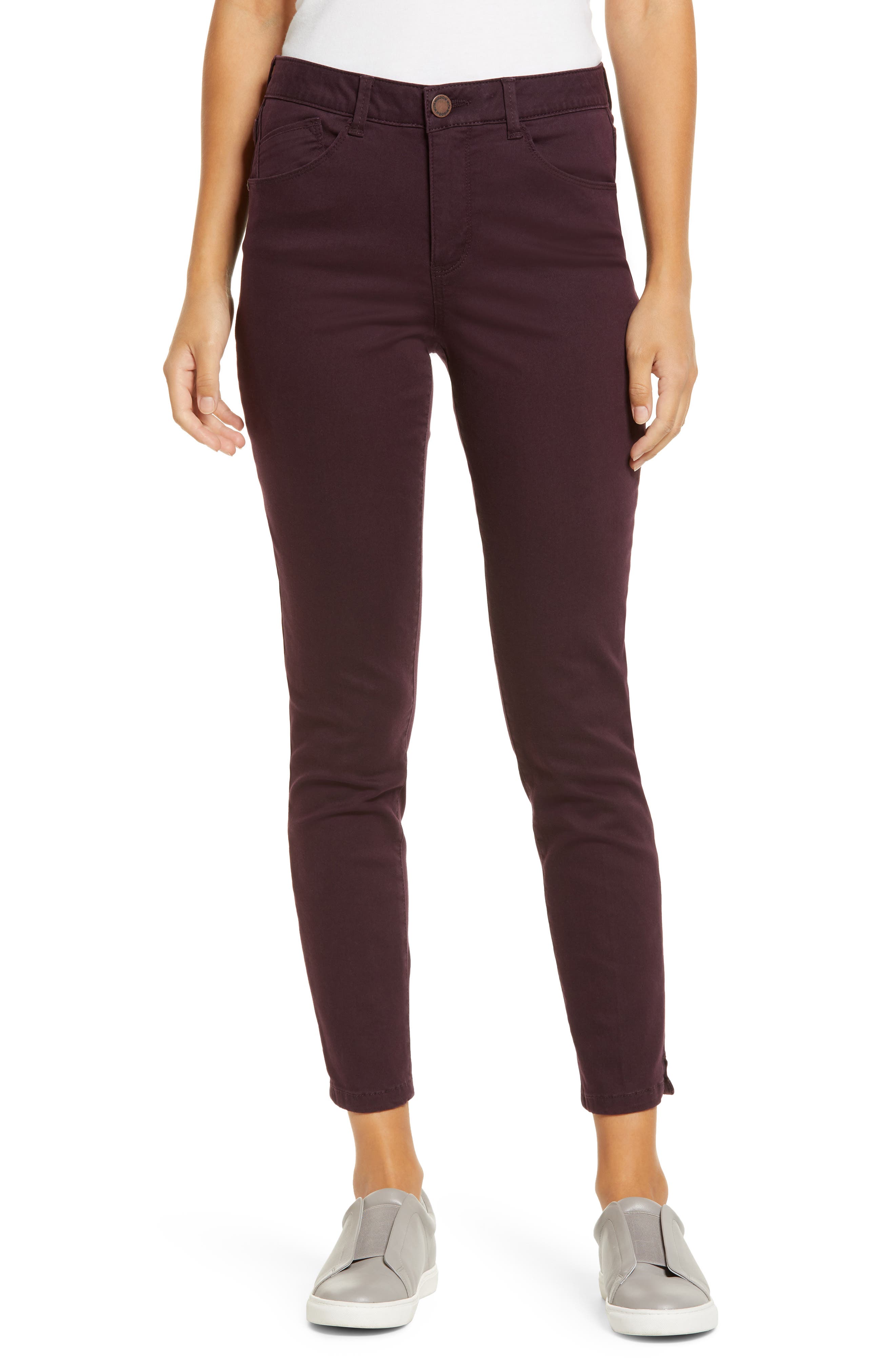 Wit & Wisdom 'ab'solution High Waist Ankle Skinny Pants In Dark Byzantium