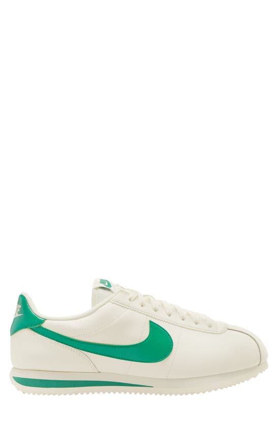 Shop Nike Cortez Sneaker In Sail/ Stadium Green