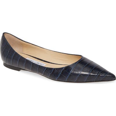 Jimmy Choo Love Pointy Toe Flat, Blue