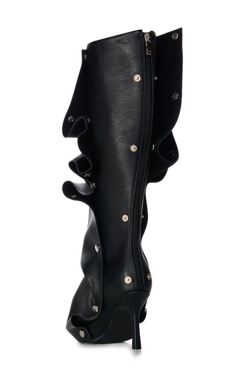 Azalea Wang Imogine Adjustable Snap Boot In Black