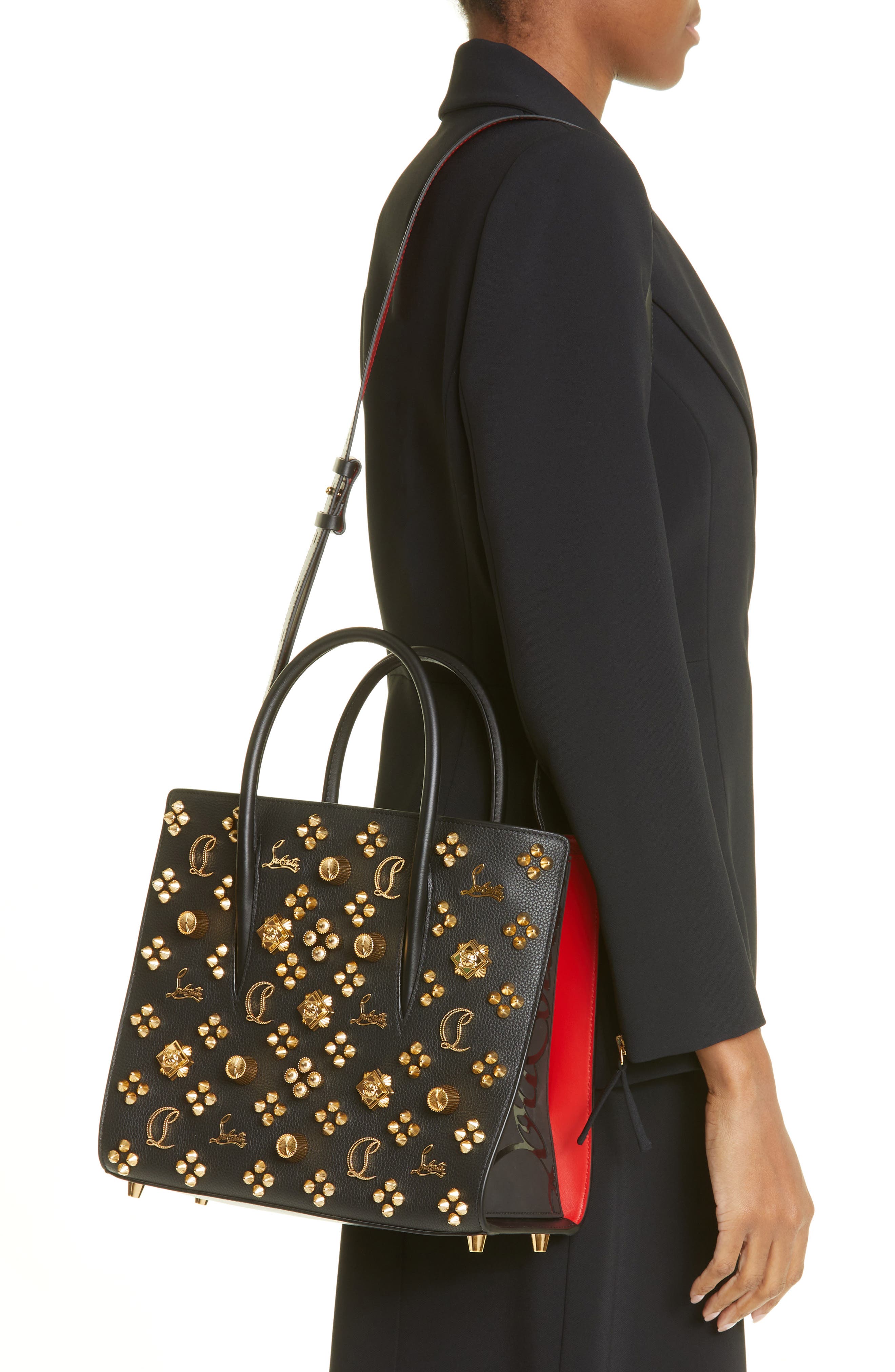 Christian Louboutin Cabata Courones Seville Leather Tote Bag