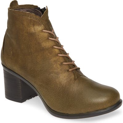 Fly London Inet Round Toe Bootie, Green