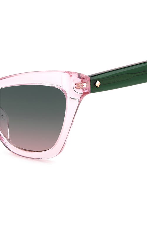 Shop Kate Spade New York Amelie 54mm Gradient Cat Eye Sunglasses In Pink