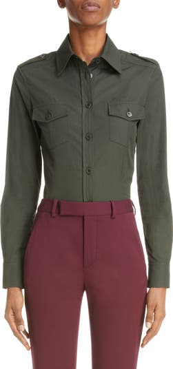 Saint laurent military shirt best sale