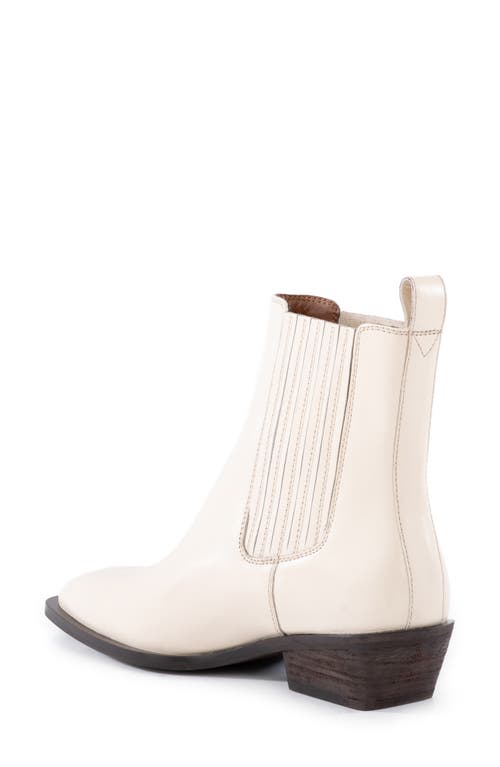 Shop Seychelles Hold Me Down Chelsea Boot In Ivory Leather