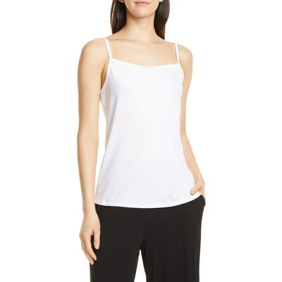 Eileen Fisher Square Neck Camisole, White