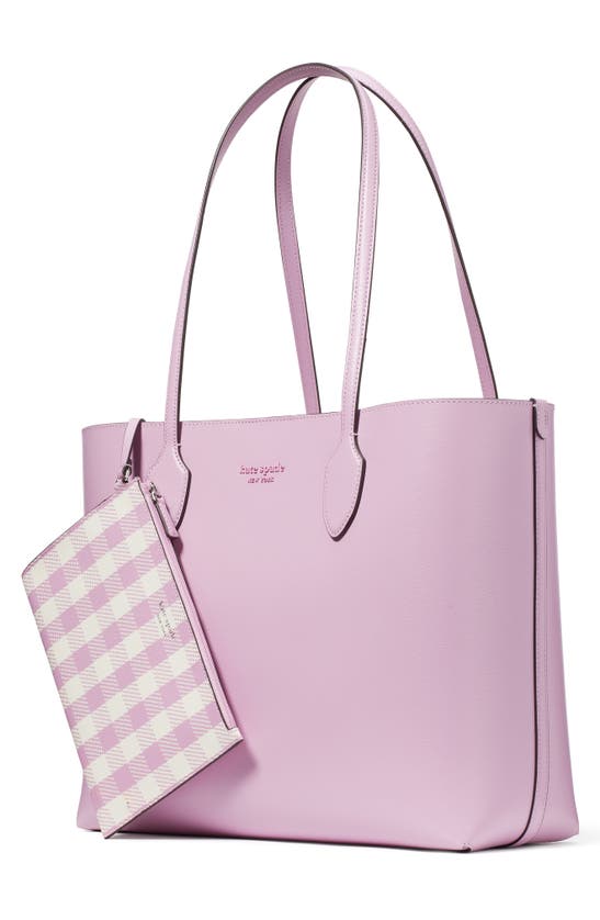 Shop Kate Spade Large Bleecker Tote In Berry Cream