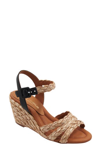 Andre Assous André Assous Milena Wedge Sandal In Brown