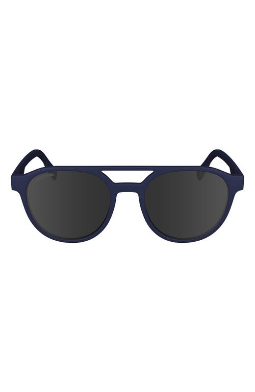 53mm Oval Sunglasses in Matte Blue