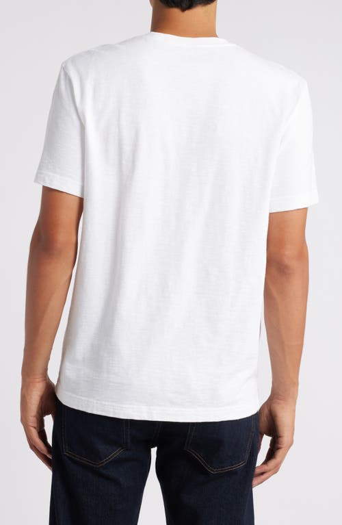 Treasure & Bond Lived In Slub Jersey Crewneck T-shirt In White