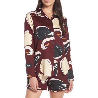 Chalmers Helena Short Pajamas, Burgundy