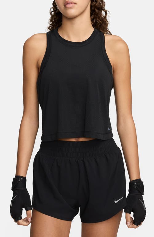 Shop Nike One Classic Breathe Dri-fit Crop Tank In Black/black